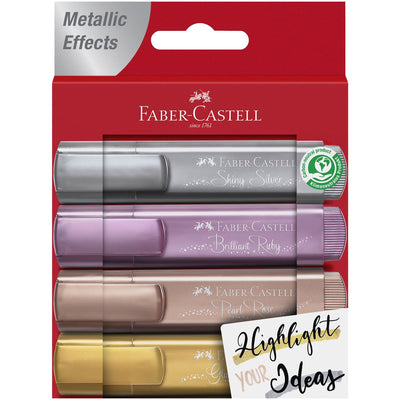 Faber-Castell Highlighter Textliner 46 Metallics - Pack of 4