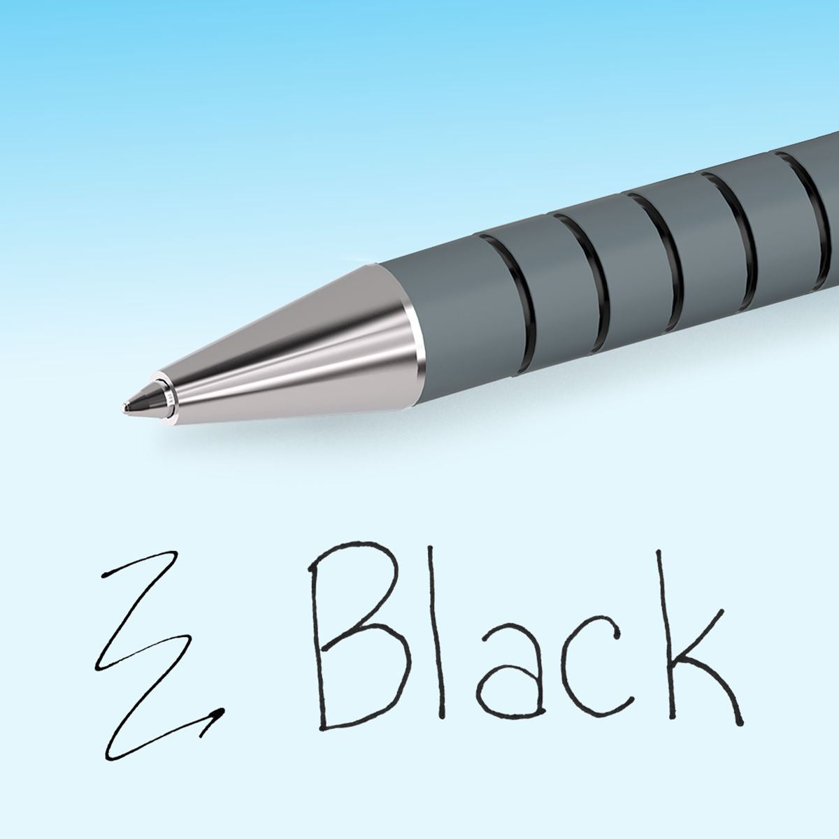 Paper Mate Flexgrip Ultra Retractable Ballpoint Pens - Black Ink - Pack of 2