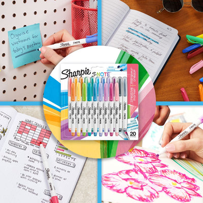 Sharpie S-Note Pastel Highlighters - Pack of 20