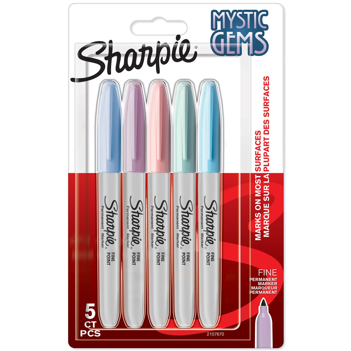 Sharpie Permanent Markers Special Edition Mystic Gems - Pack of 5