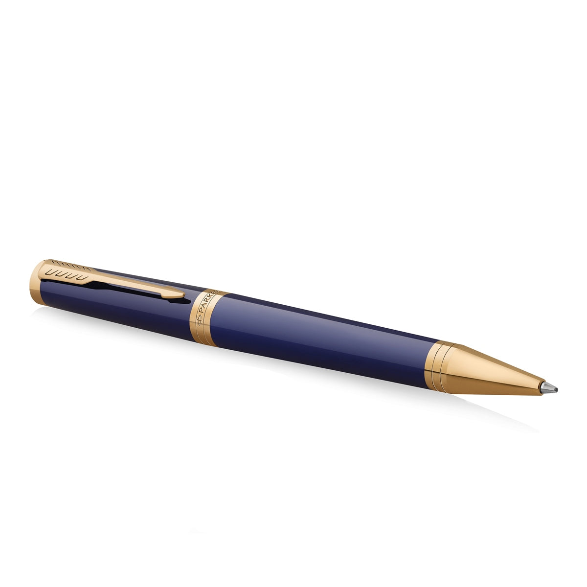 Parker Ingenuity Blue Gold Trim Ballpoint Pen