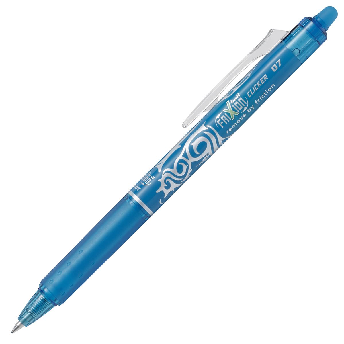 Pilot FriXion Ball Clicker Erasable Rollerball Pen Light Blue