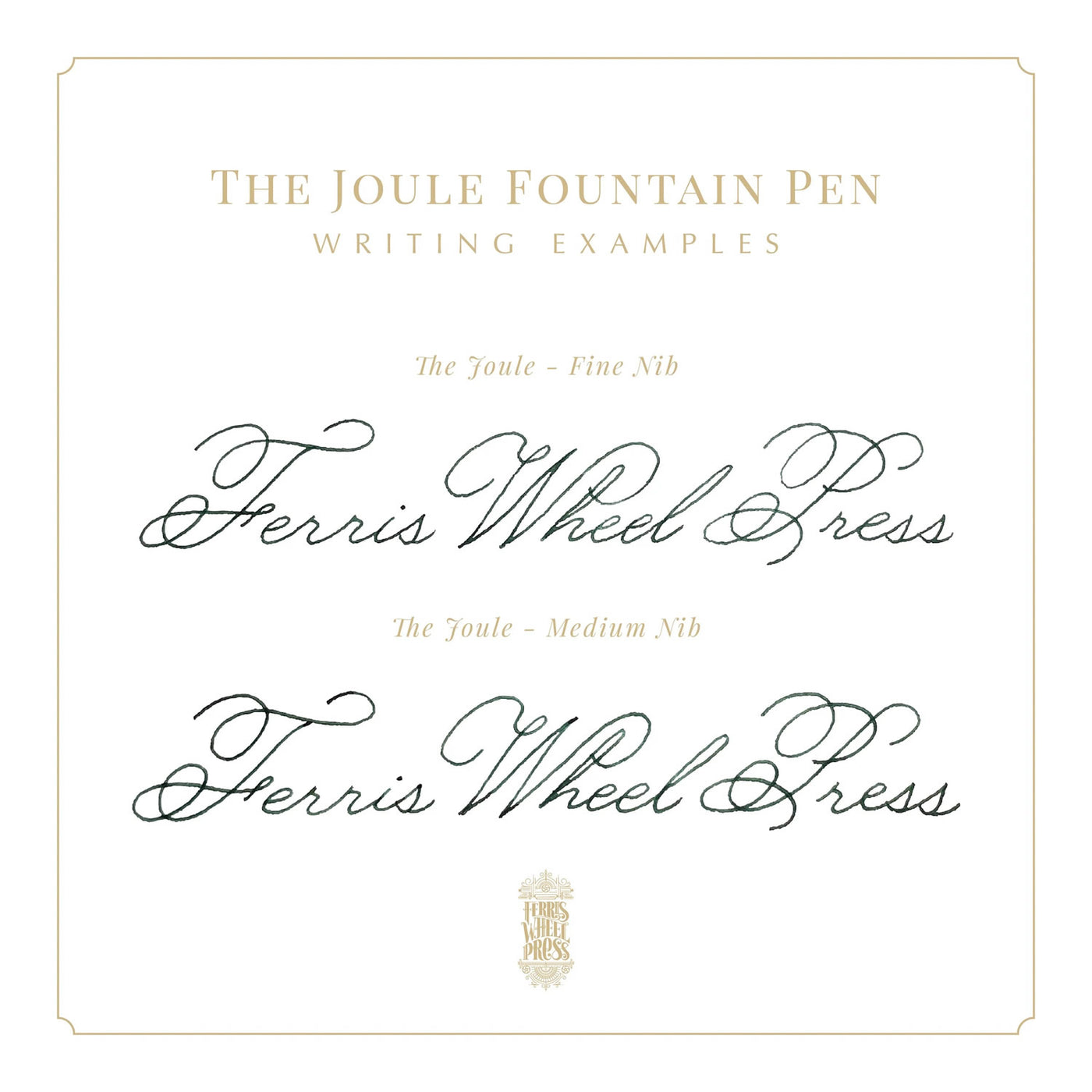 Ferris Wheel Press - The Joule Fountain Pen - Chantilly Lacewood