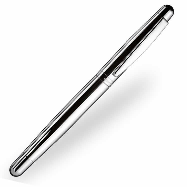 Otto Hutt Design 02 - Smooth Sterling Silver Rollerball Pen