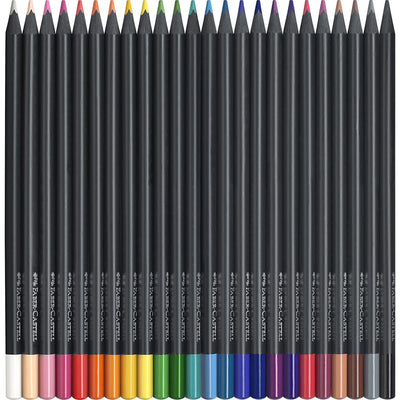 Faber-Castell Black Edition Colouring Pencils - Pack of 24