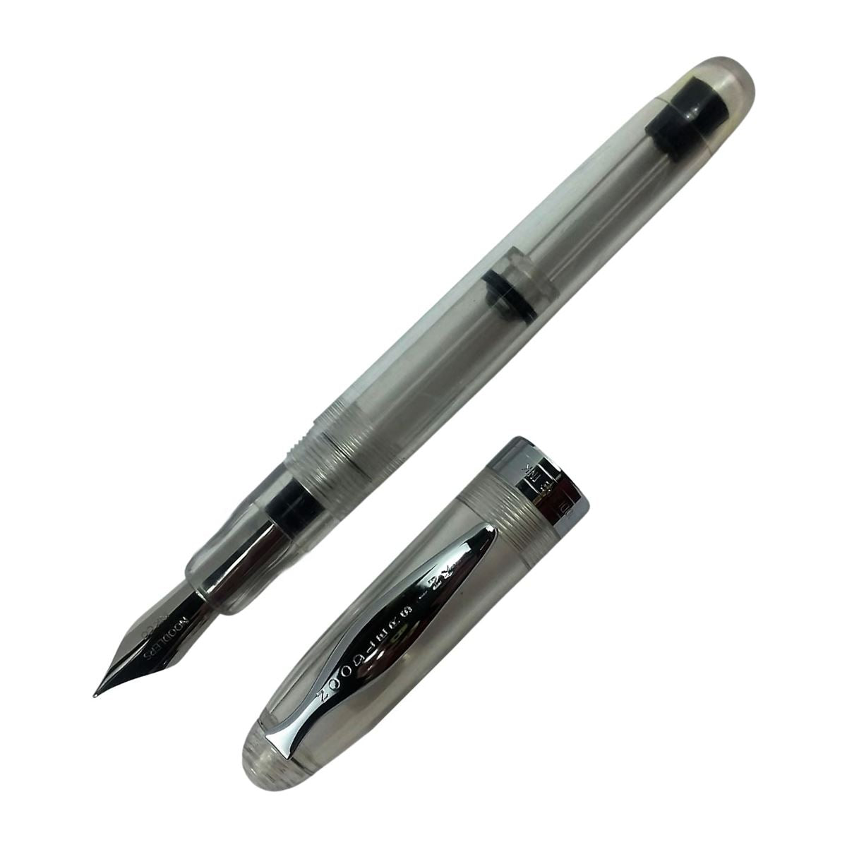 Noodler's Ahab Flexi Nib Fountain Pen - Clear Demonstrator
