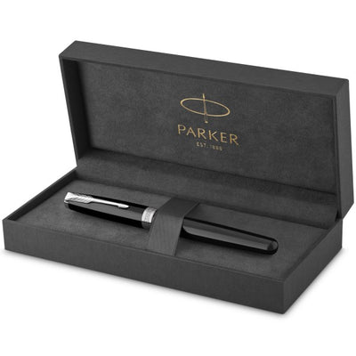 Parker Sonnet Fountain Pen - Laque Black with Chrome Trim