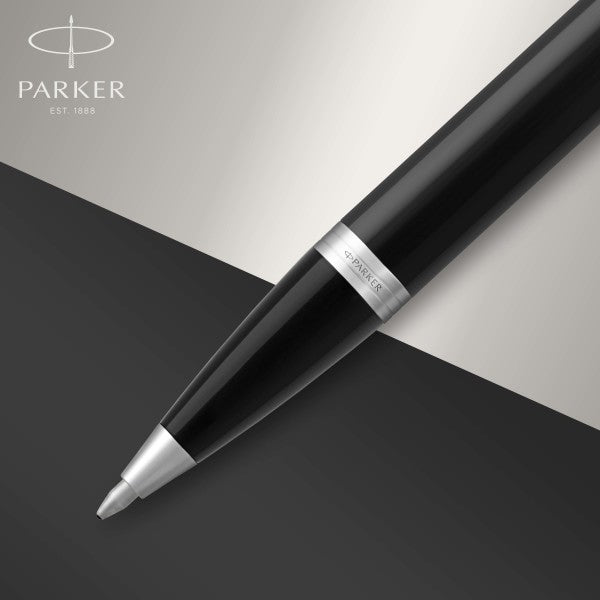 Parker IM Black Chrome Trim Ballpoint Pen