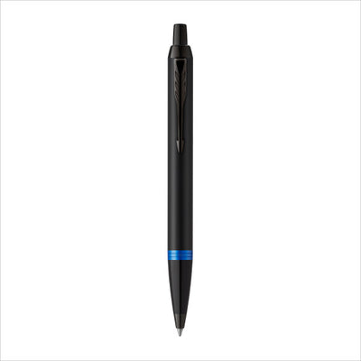 Parker IM Vibrant Rings Marine Blue PVD Ballpoint Pen