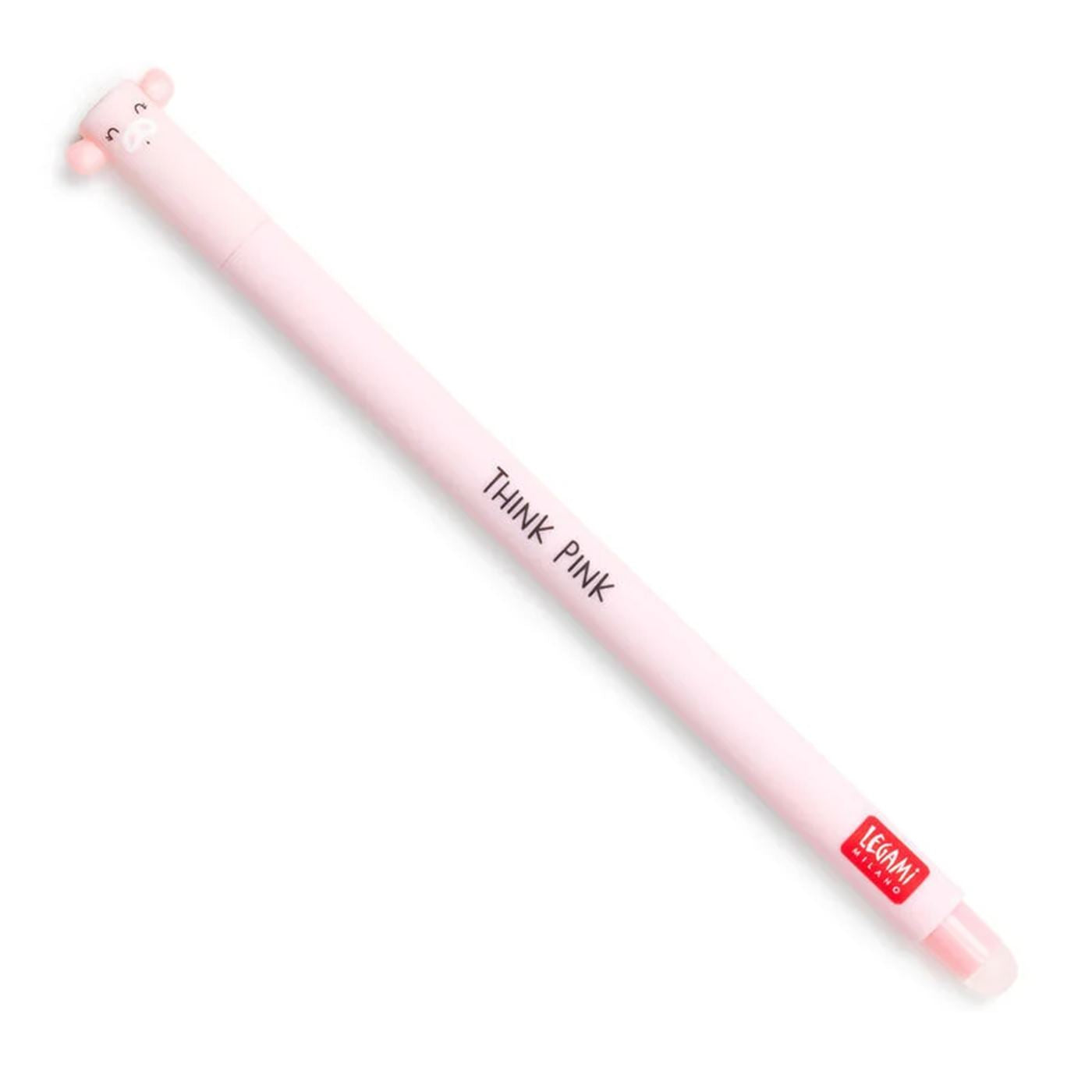 Legami Pink Erasable Gel Pen - Piggy