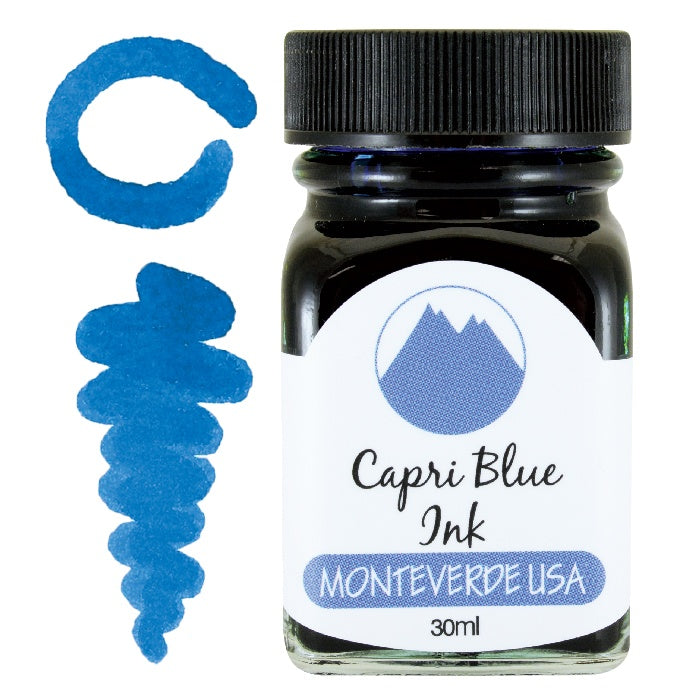 Monteverde Bottled Fountain Pen Ink 30 ml - Capri Blue