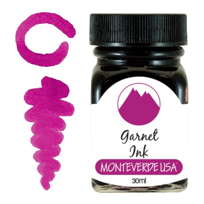 Monteverde Gemstone Bottled Fountain Pen Ink 30 ml - Garnet