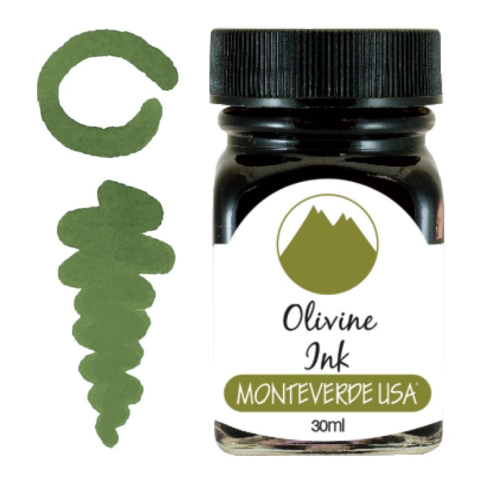 Monteverde Gemstone Bottled Fountain Pen Ink 30 ml - Olivine
