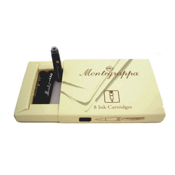 Montegrappa - 8 Black Ink Cartridges