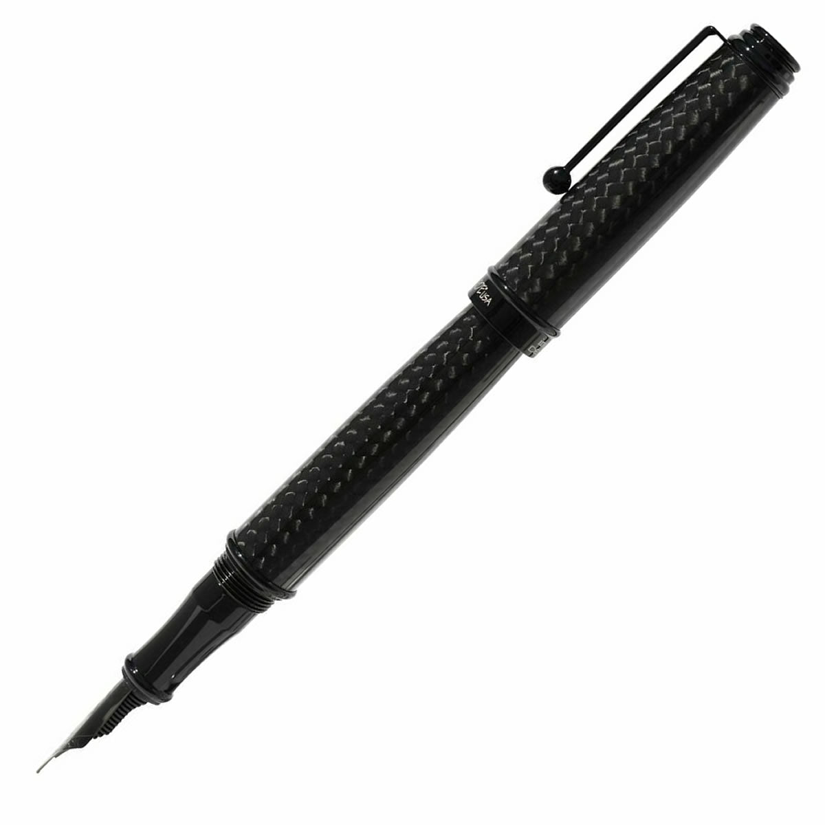 Monteverde Invincia Deluxe Black Carbon Fibre Fountain Pen