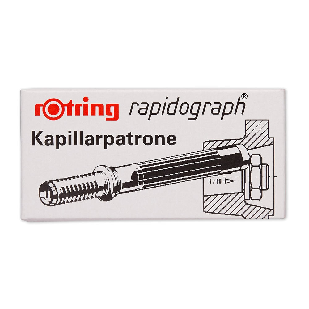 Rotring Rapidograph Black Short Cartridge Box