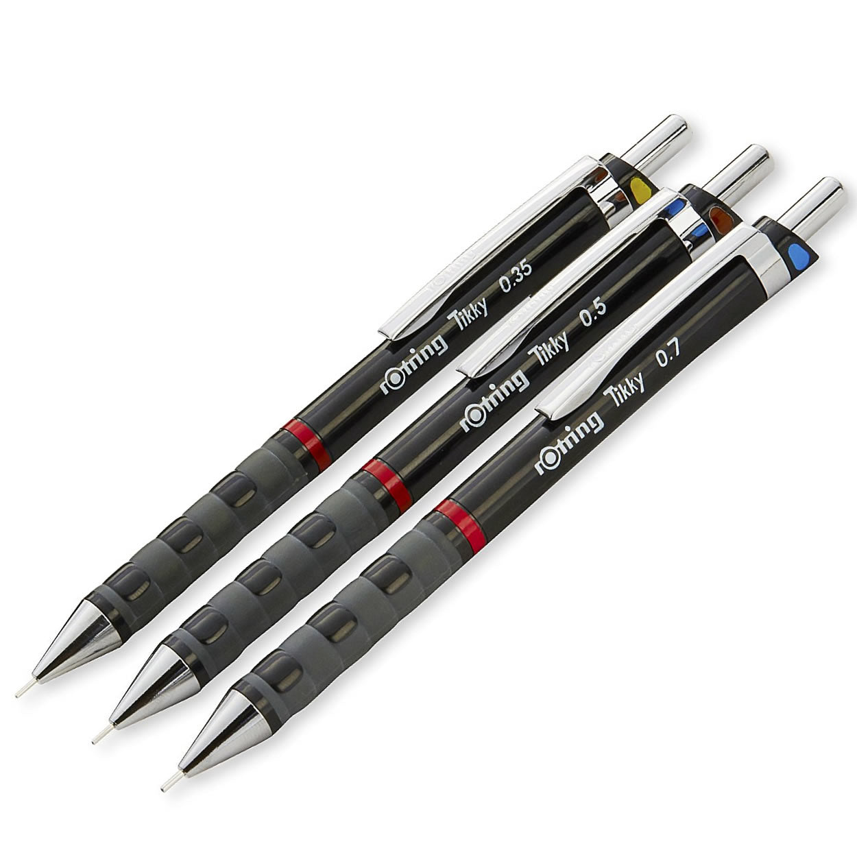  Rotring Tikky Mechanical Pencil 0.7 mm Black With Colour  Coding - 1904696-2 Pieces : Office Products
