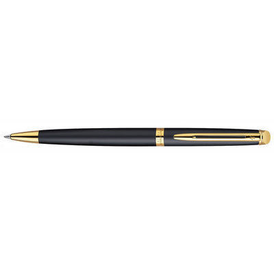 Waterman Hemisphere Ballpoint Pen - Matt Black Gold Trim