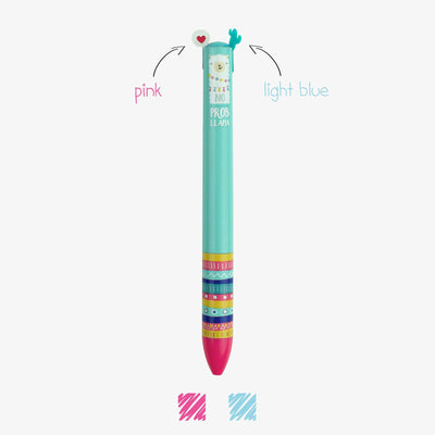 Two Colour Ballpoint Legami Pen - Llama
