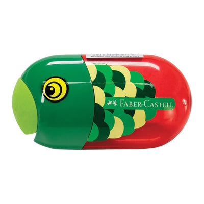 Faber-Castell Double Hole Fish Pencil Sharpener & Eraser