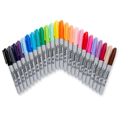 Sharpie Permanent Markers Assorted Colours - Pack of 24
