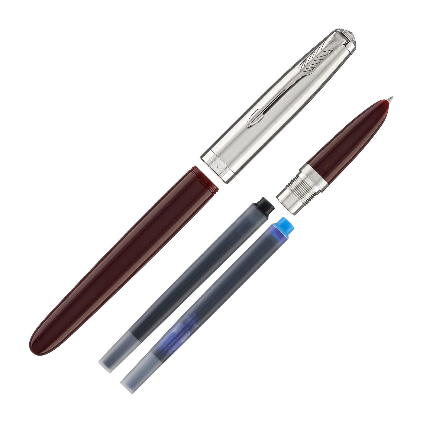 Parker 51 Burgundy with Chrome Trim Fountain Pen