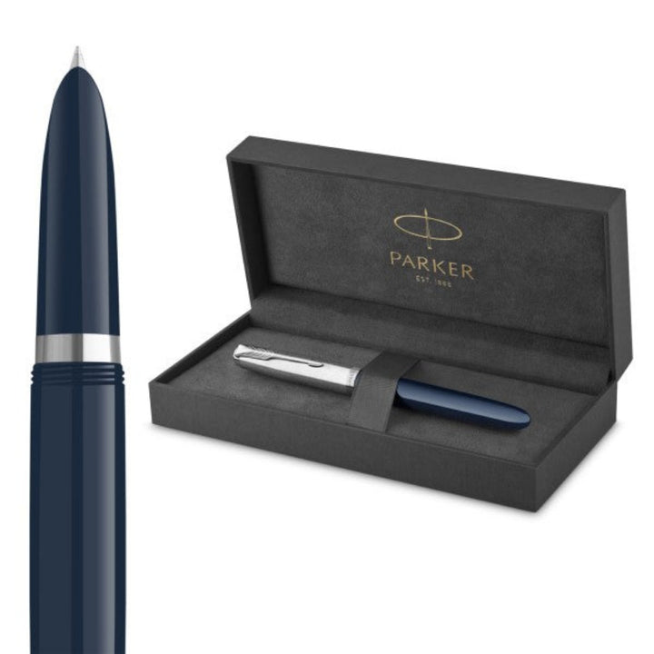Parker 51 Midnight Blue with Chrome Trim Fountain Pen | Executive