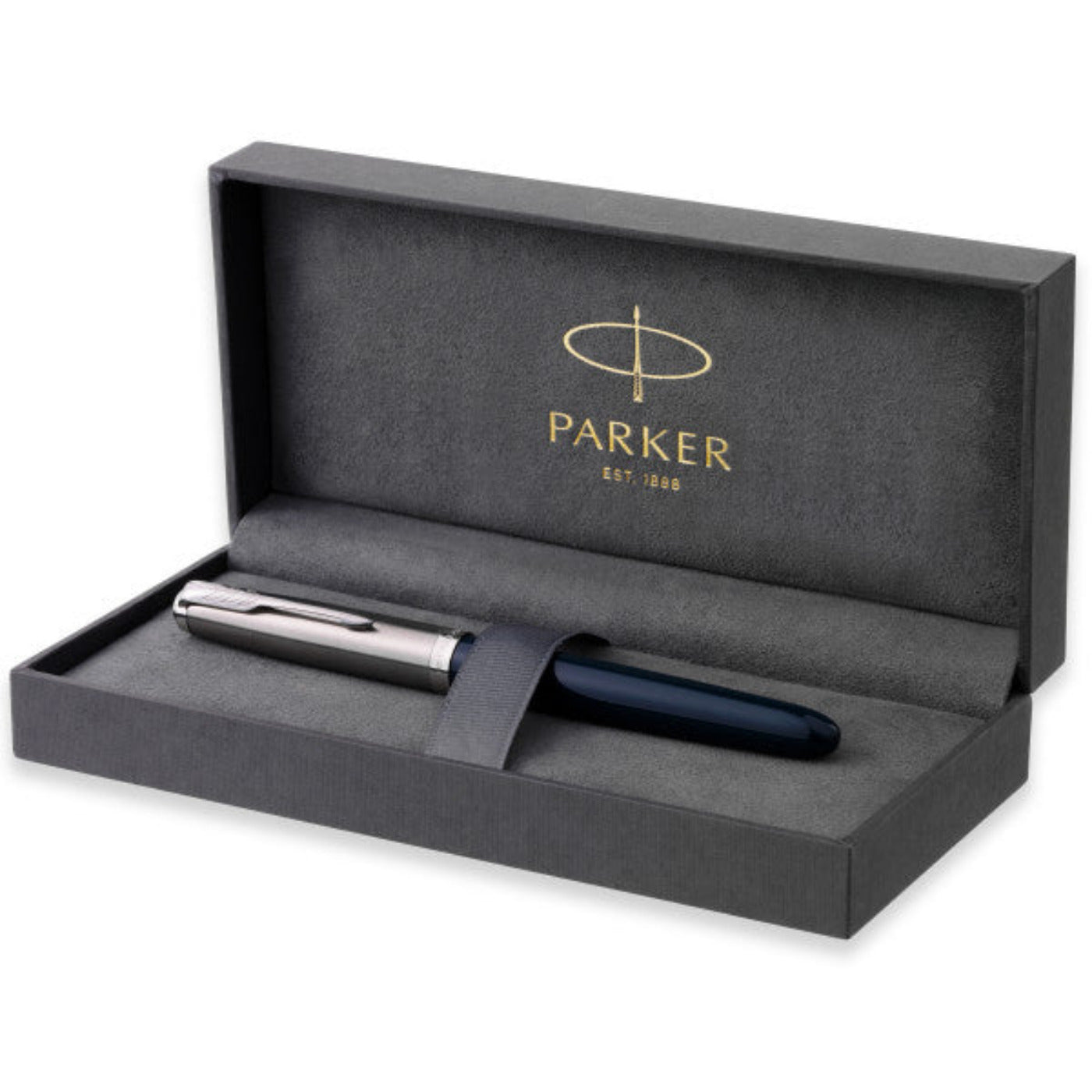 Parker 51 Midnight Blue with Chrome Trim Fountain Pen