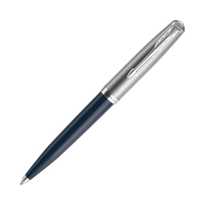 Parker 51 Midnight Blue with Chrome Trim Ballpoint Pen