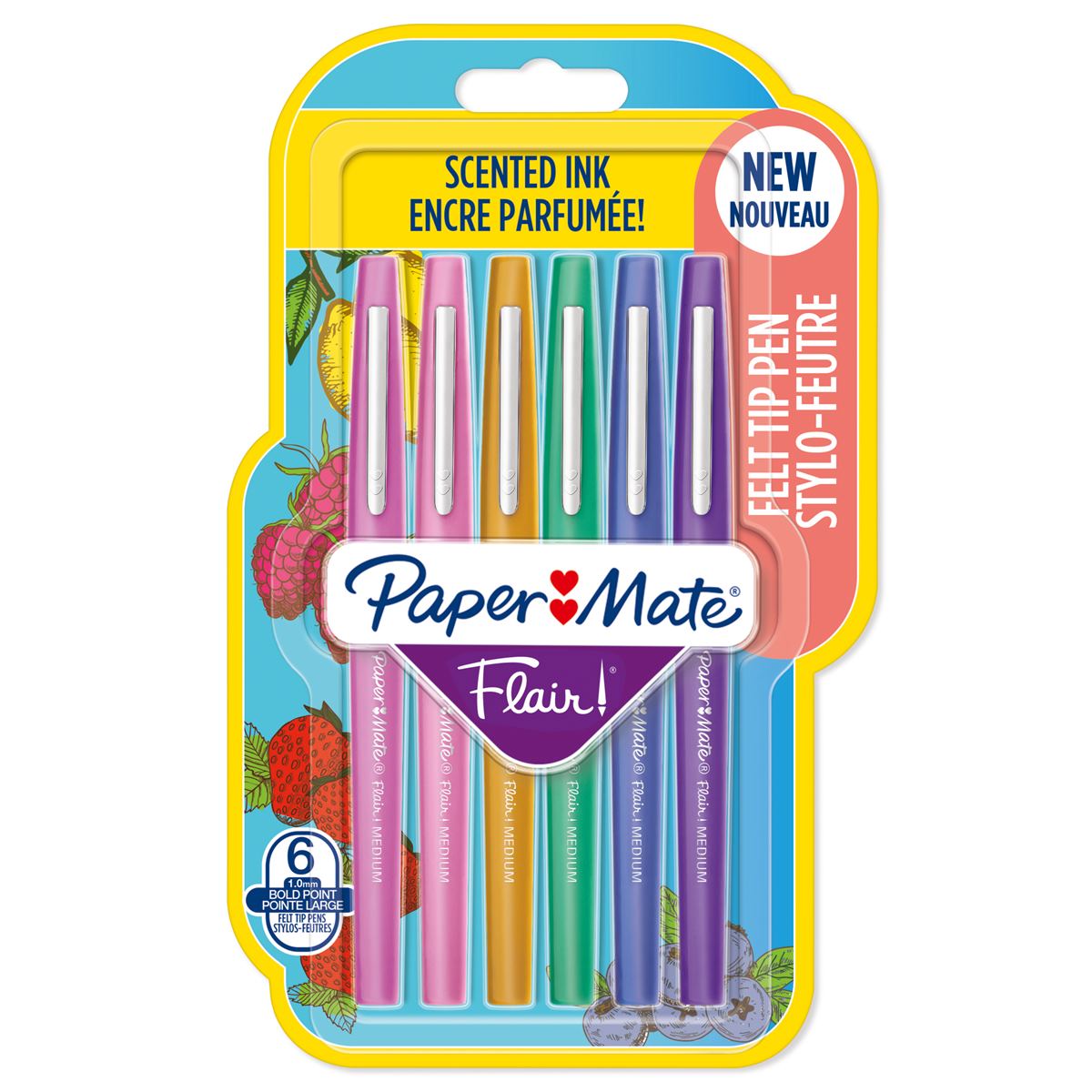 Paper Mate Flair Scented Felt Tip Pens - Pack of 6