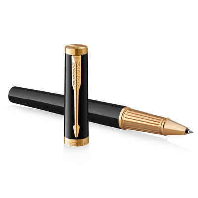 Parker Ingenuity Black Gold Trim Rollerball Pen