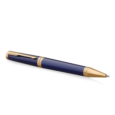 Parker Ingenuity Blue Gold Trim Ballpoint Pen