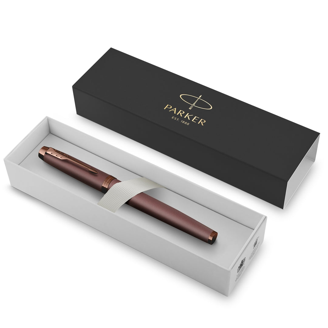Parker IM Monochrome Burgundy Rollerball Pen | Executive Pens Direct