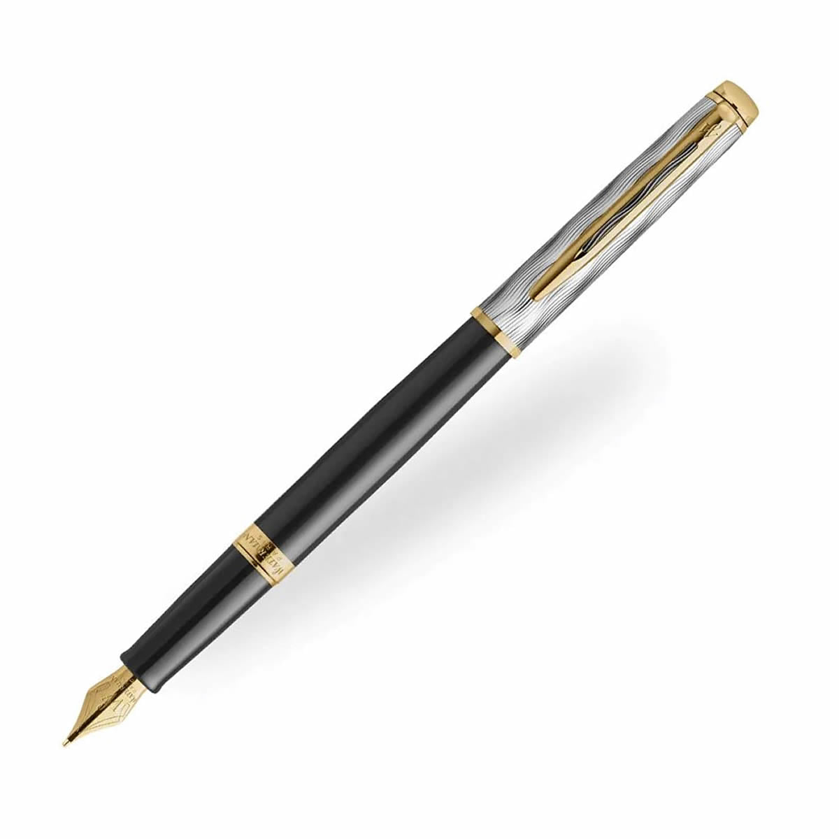 Waterman Hemisphere Deluxe Black With Gold Trim Fountain Pen - Special Edition
