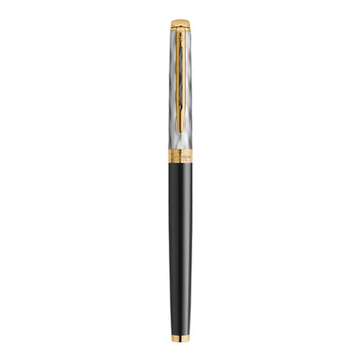 Waterman Hemisphere Deluxe Black With Gold Trim Rollerball Pen - Special Edition