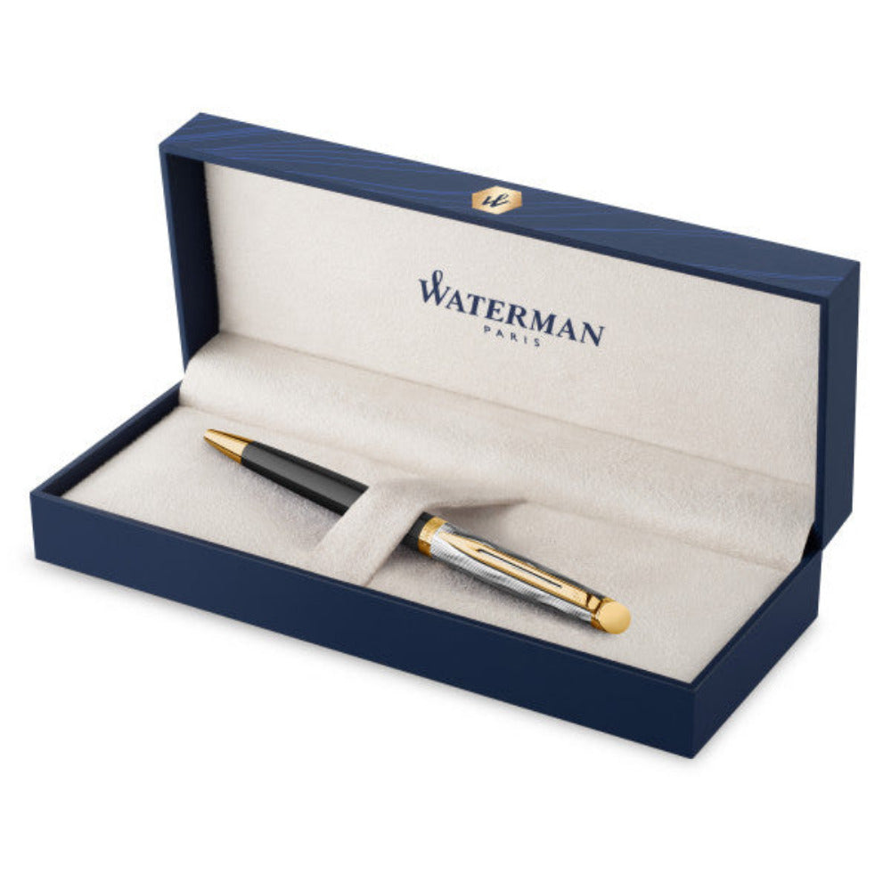 Waterman Hemisphere Deluxe Black With Gold Trim Ballpoint Pen - Special Edition