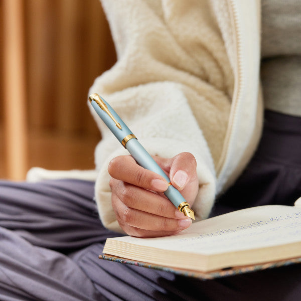 Parker IM Rituals Turquoise Green With Gold Trim Fountain Pen