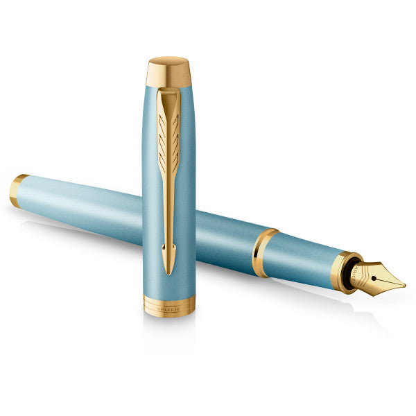 Parker IM Rituals Turquoise Green With Gold Trim Fountain Pen