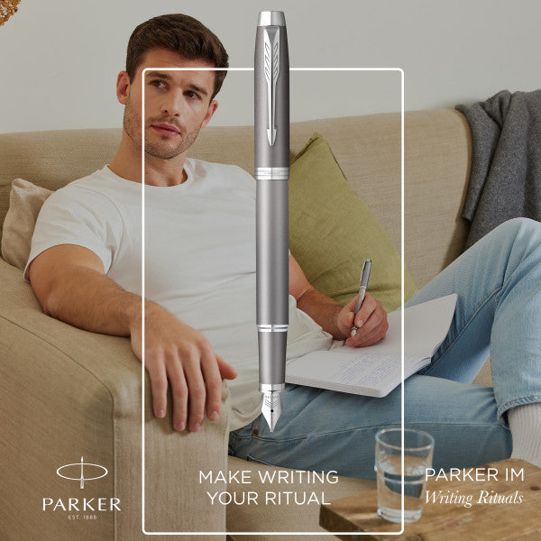 Parker IM Rituals Grey With Chrome Trim Rollerball Pen