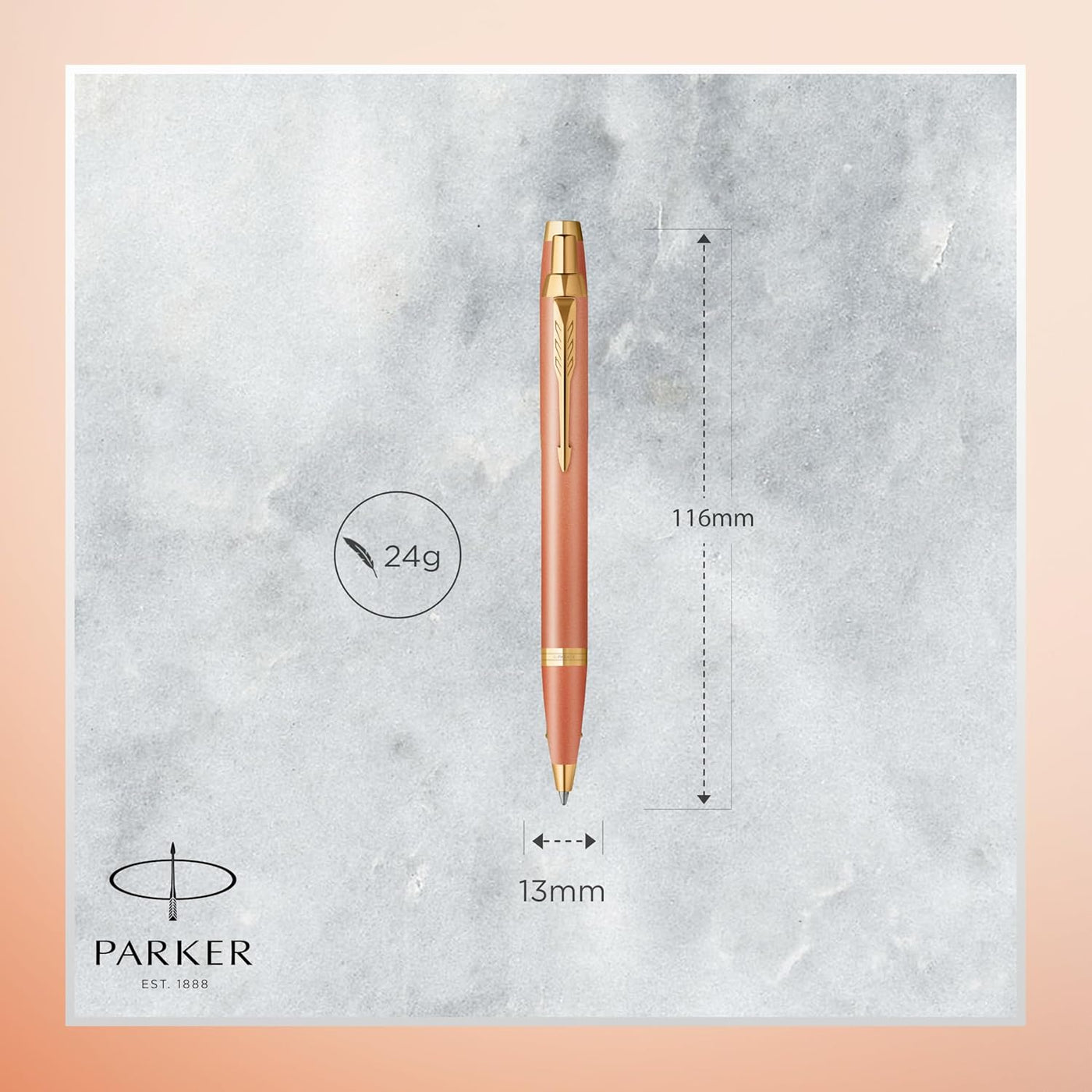 Parker IM Rituals Orange With Gold Trim Ballpoint Pen