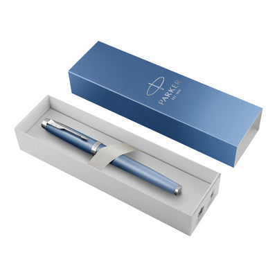 Parker IM Rituals Blue With Chrome Trim Rollerball Pen