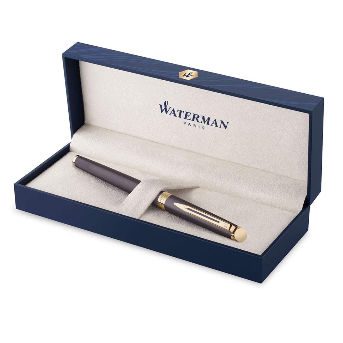 Waterman Hemisphere Metallic Black With Gold Trim Fountain Pen