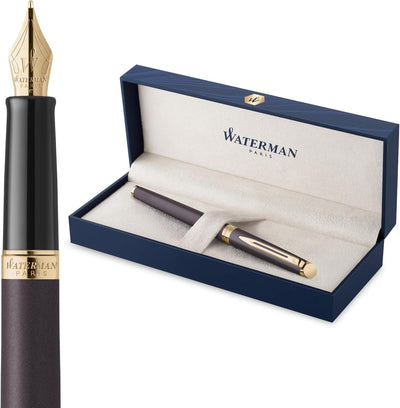 Waterman Hemisphere Metallic Black With Gold Trim Fountain Pen