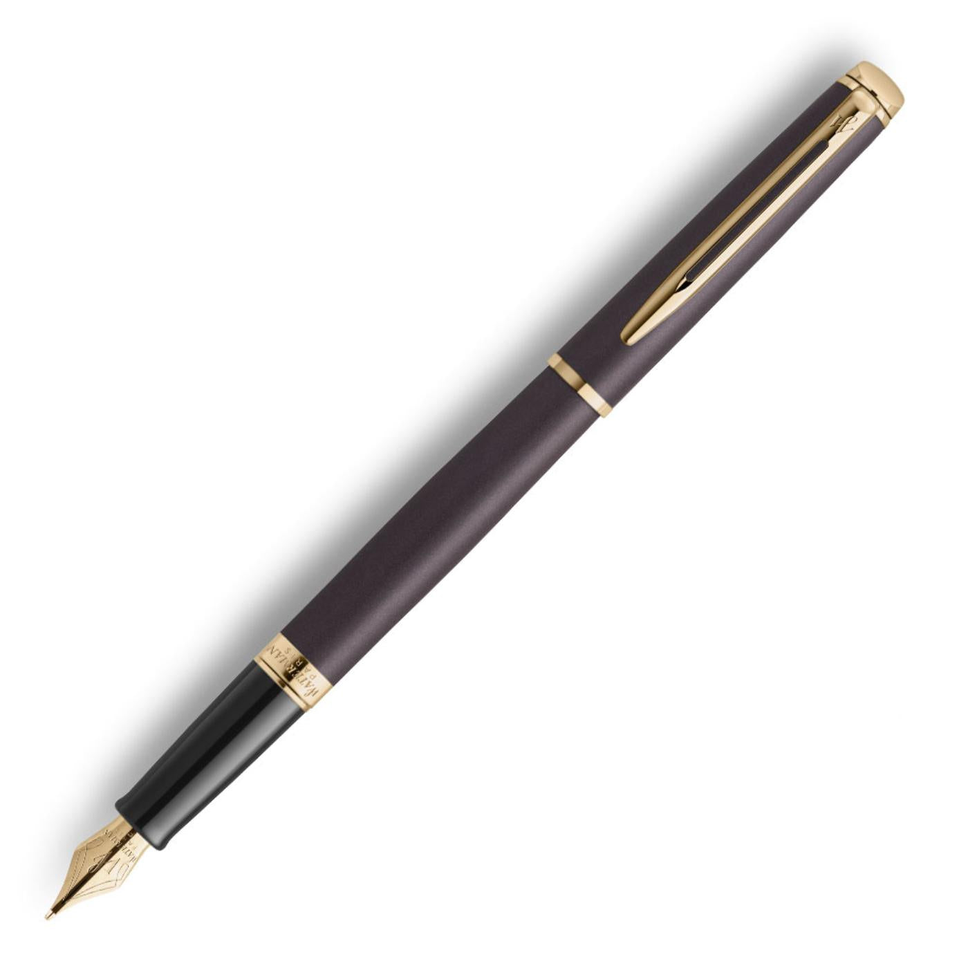 Waterman Hemisphere Metallic Black With Gold Trim Fountain Pen