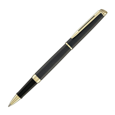 Waterman Hemisphere Metallic Black With Gold Trim Rollerball Pen