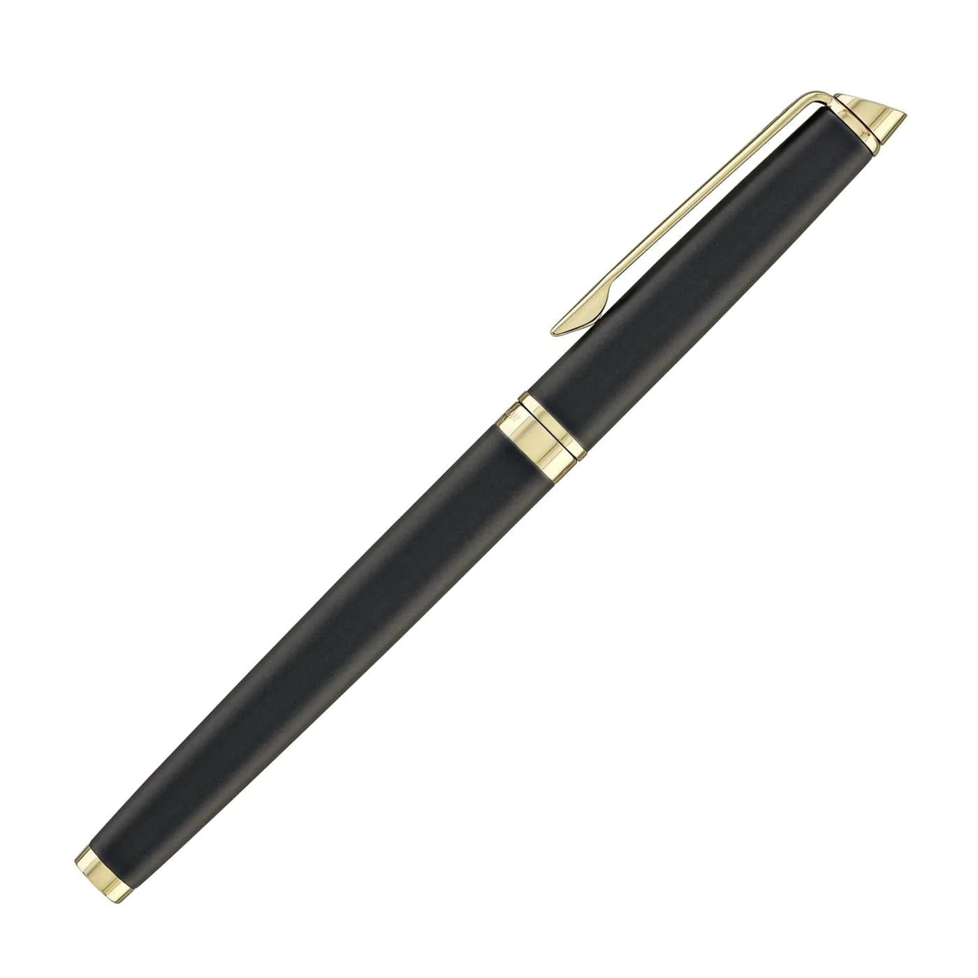 Waterman Hemisphere Metallic Black With Gold Trim Rollerball Pen