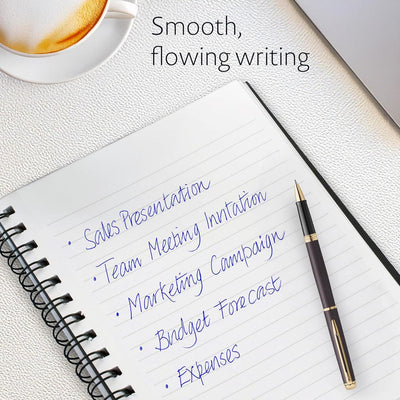 Waterman Hemisphere Metallic Black With Gold Trim Rollerball Pen