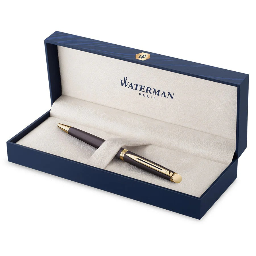Waterman Hemisphere Lava Black With Gold Trim Ballpoint Pen