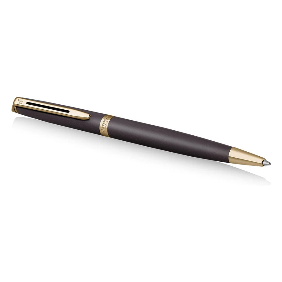 Waterman Hemisphere Lava Black With Gold Trim Ballpoint Pen