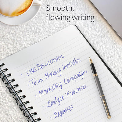 Waterman Hemisphere Metallic Grey With Gold Trim Fountain Pen